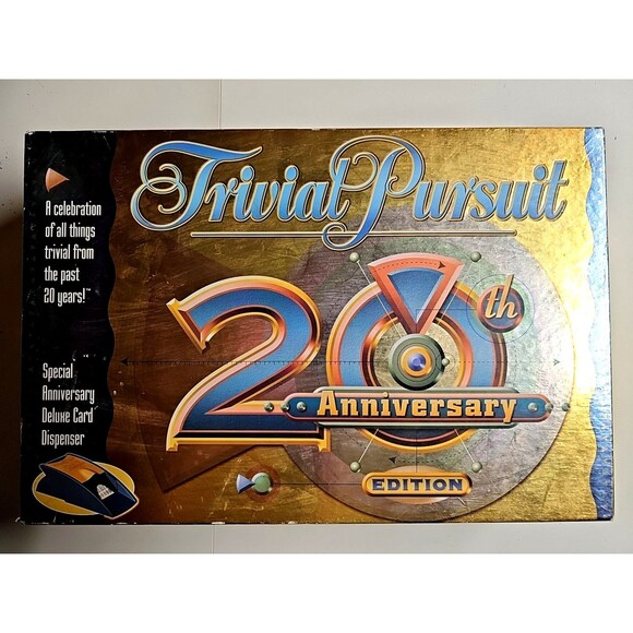Trivial Pursuit 20th Anniversary Edition Family Board Trivia Game - Complete - Picture 1 of 8